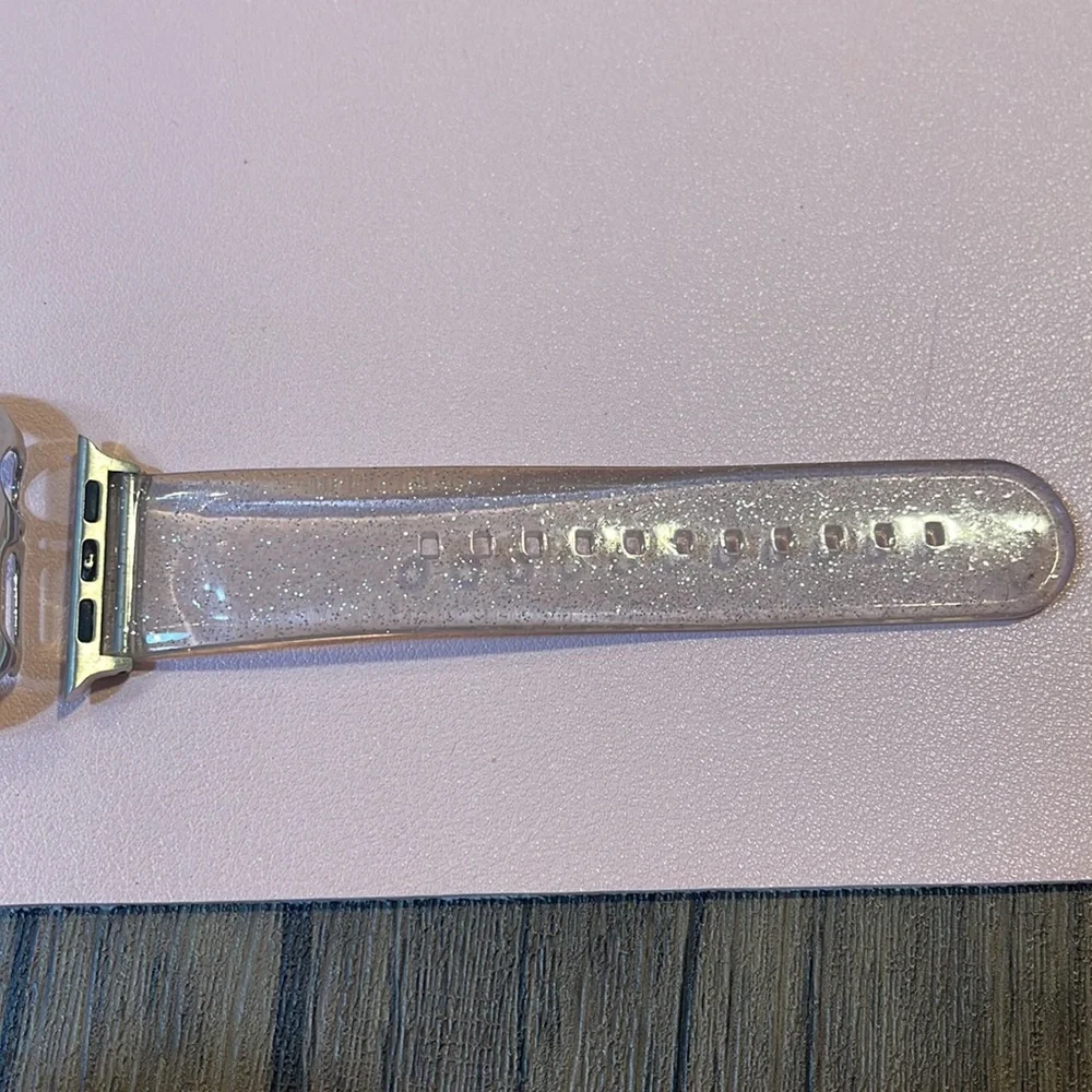 Apple watch glitter band 40 MM and face clip